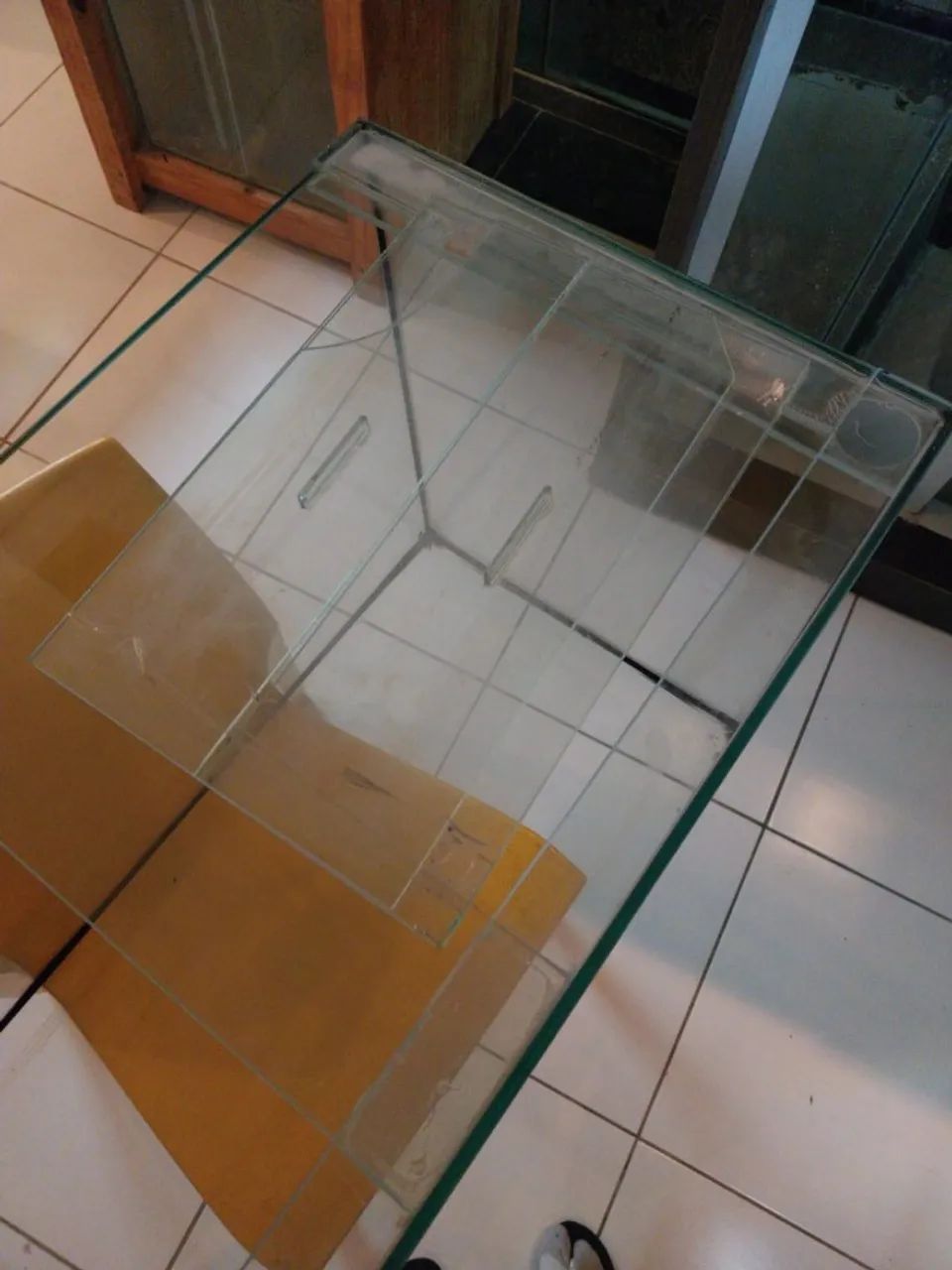 Aquário Grande 160 Litros 80x40x50 vidro 5mm com tampa Novo - Foto 5