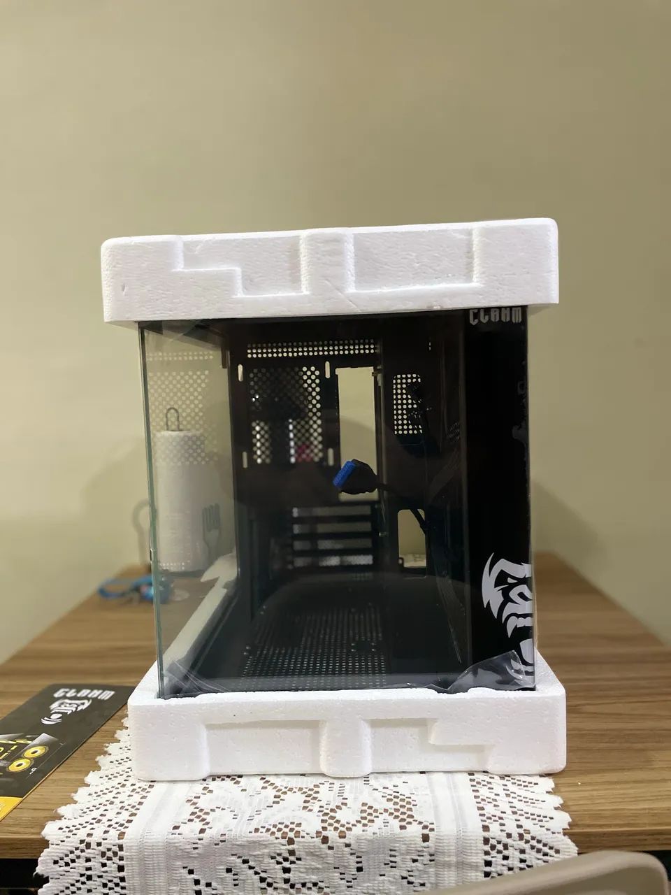 Gabinete Gamer Clanm Grodd M-ATX Vidro Temperado - Novo, sem uso - Foto 3