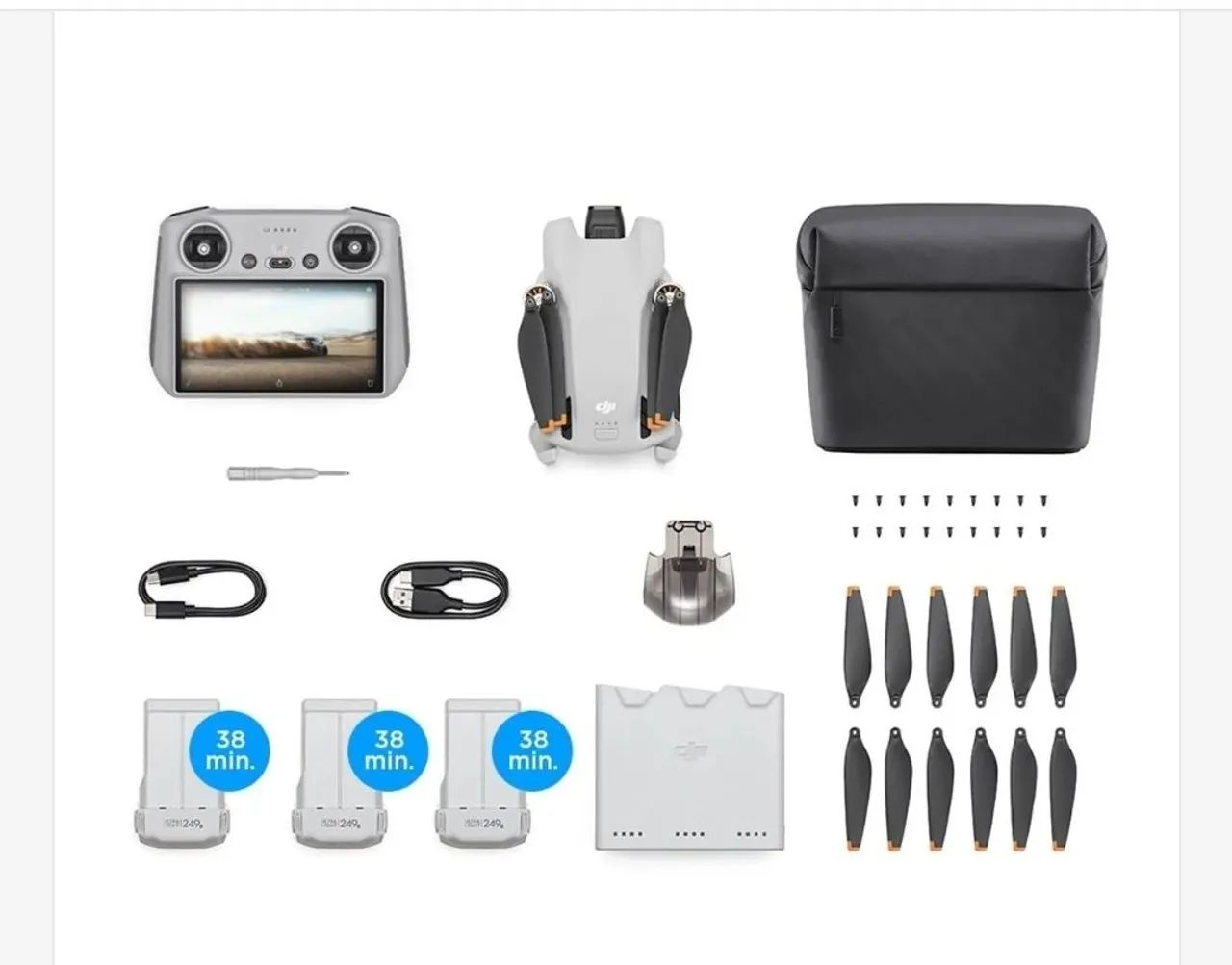 Drone DJI Mini 3 Fly More Combo (With Screen) BR - DJI03364313442029315120