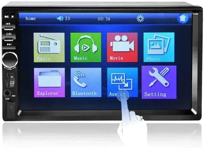 Tela Carro Car Mps Player Mp5 Usb 7018 - Foto 4
