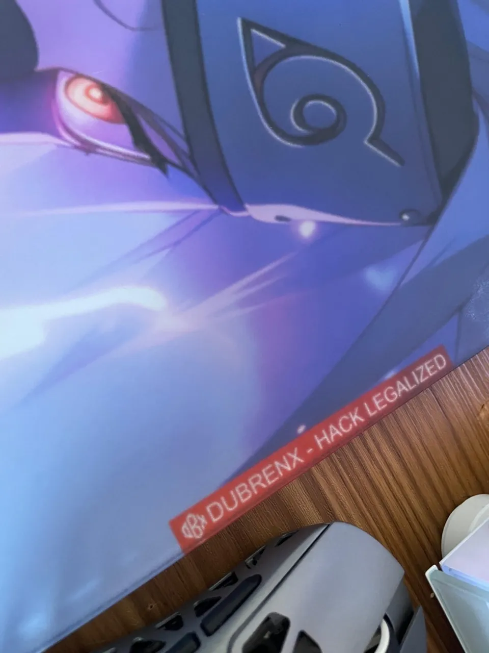 Mousepad de vidro personalizado Kakashi Hatake Dubrenx