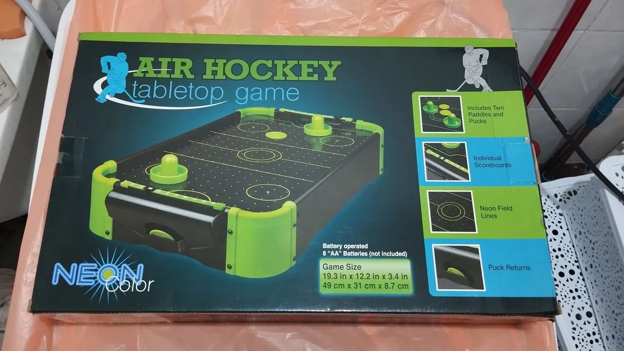 Air Hockey Neon - Jogo de Mesa - Foto 2