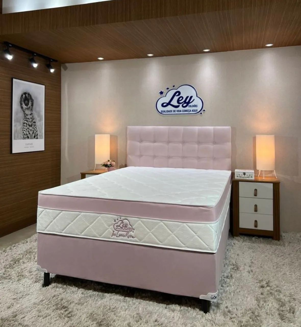 Cama Box Casal Isofort Luxo Ley Colchões, Base + Colchão com molas ensacadas individuais; - Foto 3