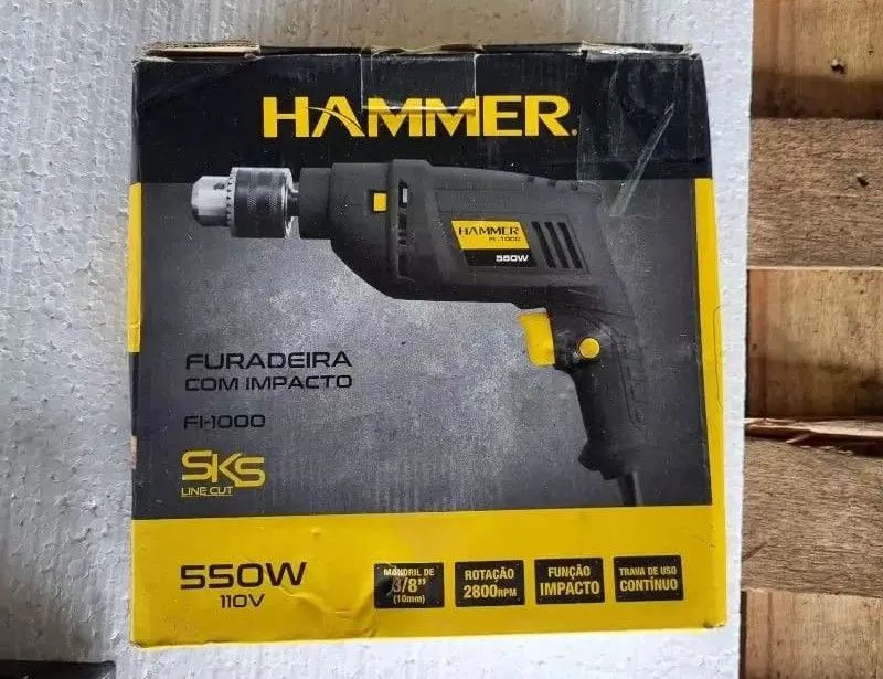  furadeira hammer 550w 127v 
