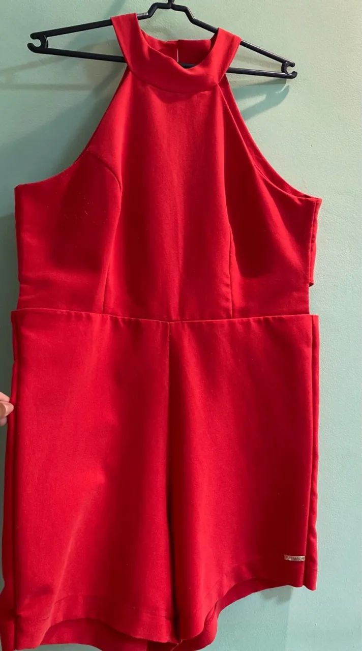 Macacão Vermelho de Alça - Foto 4