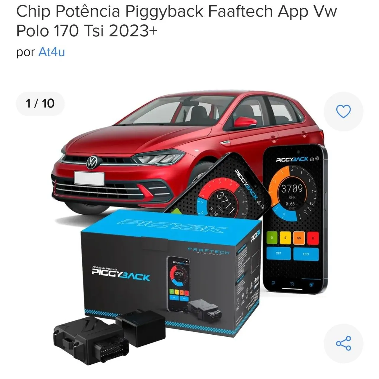 Chip Potência Piggyback Faaftech Polo 170 Tsi 2023+