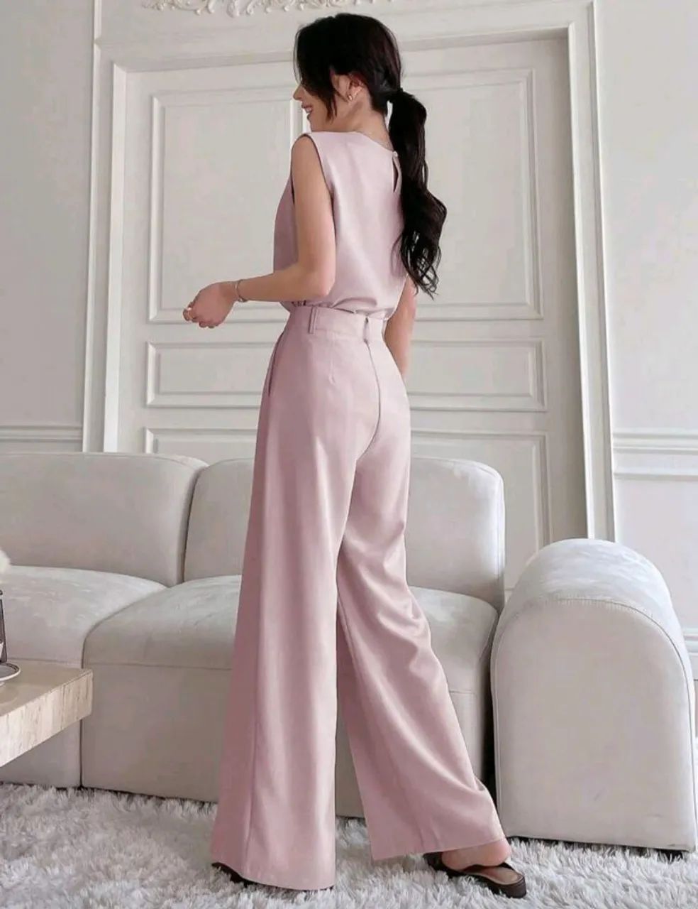 Conjunto feminino alfaiataria rose - elegante e sofisticado, veste do M ao G - Foto 2