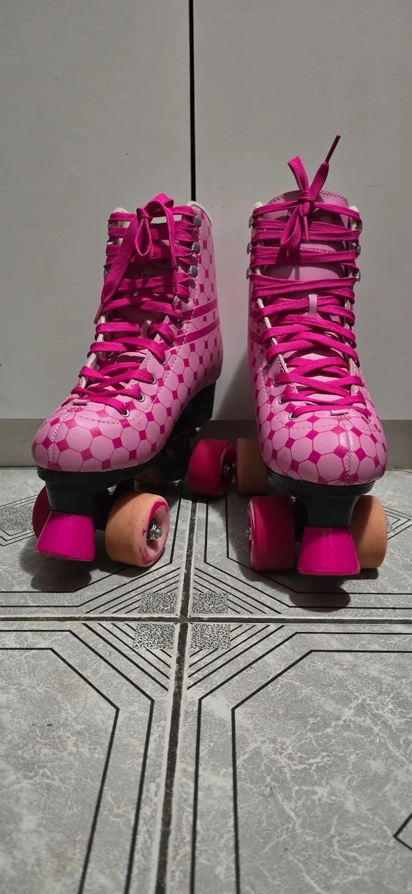 Patins Quad Roller Rosa