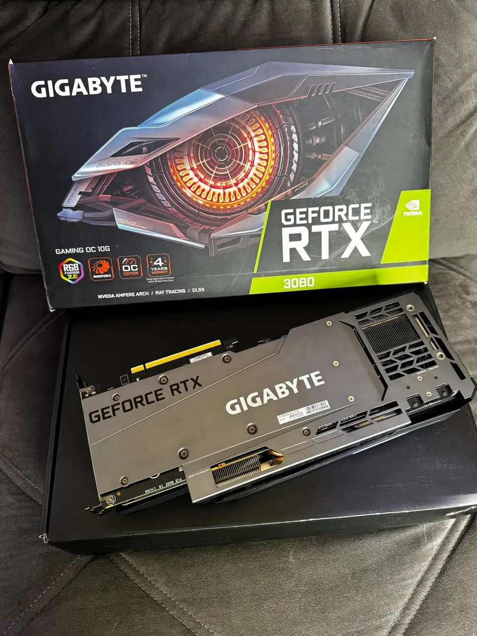 RTX 3080 GIGABYTE GAMING OC 10GB IMPECÁVEL  - Foto 2