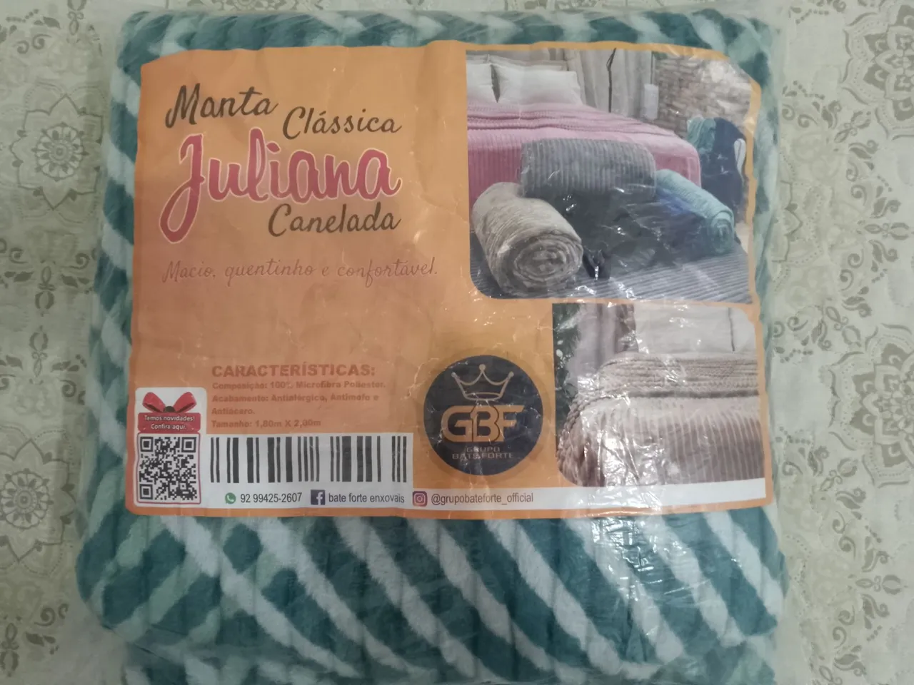 Manta Clássica Juliana Canelada