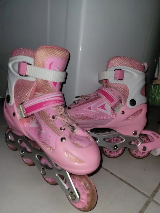 Patins Feminino Rosa