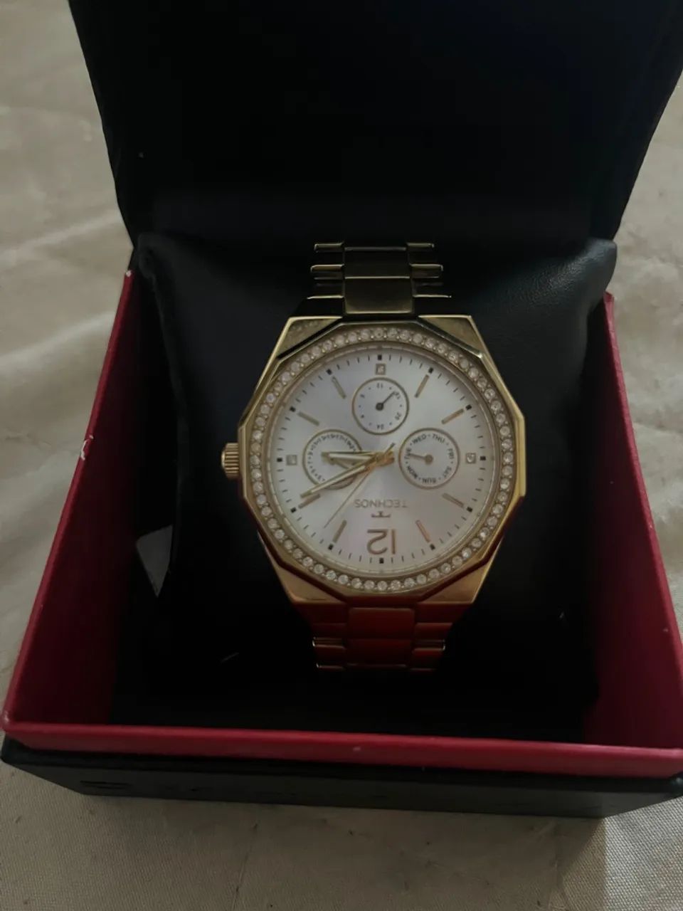 Relógio Technos unissex Dourado