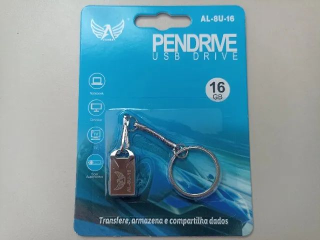 Pendrive Chaveiro 16gb (NOVO/Lacrado) - [LEIA A DESCRIÇÃO]