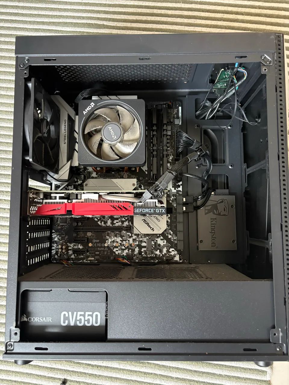 Pc gamer amd rysen 7 AMD RYZEN 7 5700X, placa de video gtx 1650 super
