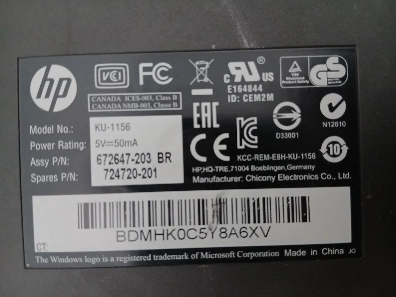 Teclado HP via USB - Foto 5