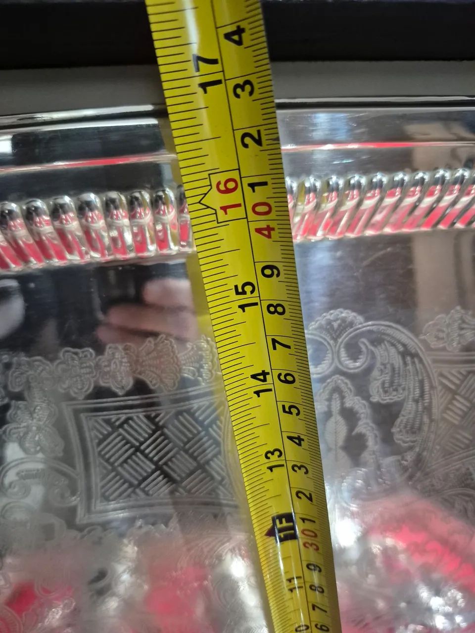 Lindo jogo café/chá espessurada a prata marca Belini - Foto 3