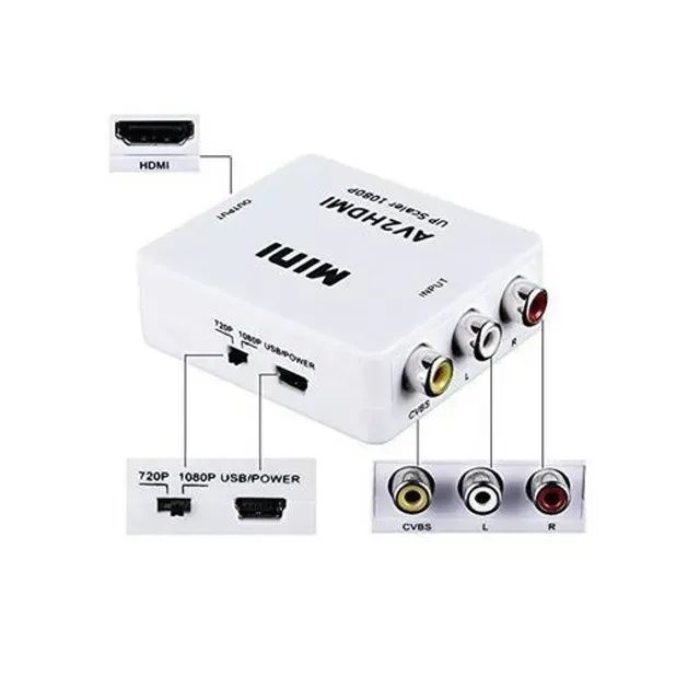 Adaptador Conversor Av X Hdmi Rca Vídeo Composto - Foto 4