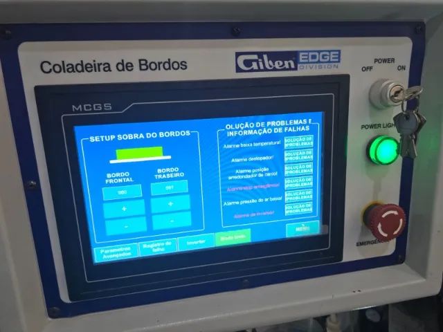 Coladeira de Bordos Giben KG465J+ Com arredondador Coleiro híbrido PUR Ano 2022/23   - Foto 2
