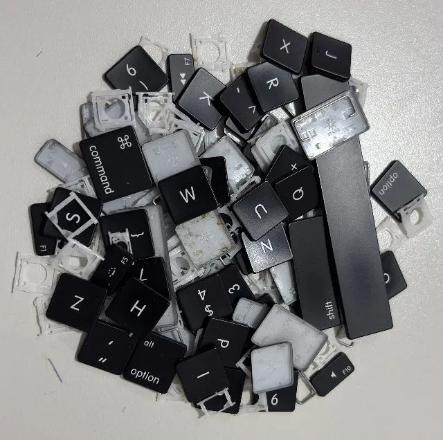 Kit Teclas Avulsas Macbook Pro 2015 Com Presilhas