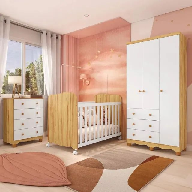 Quarto Infantil Junior C/ Berço Americano Lumi