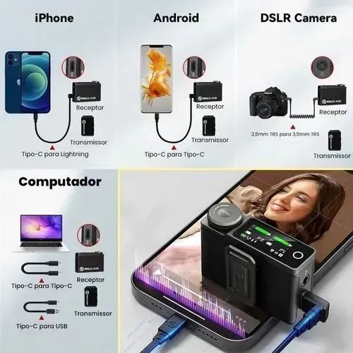 Microfone Hollyland Lark Max Duo Lacrado - Foto 4