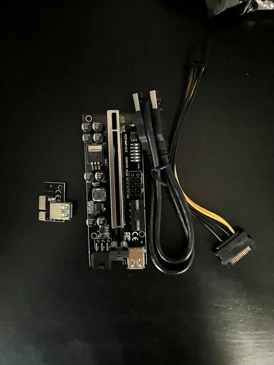 Placa Riser Express Adaptador PCI-E 1X para 16X *NOVO*