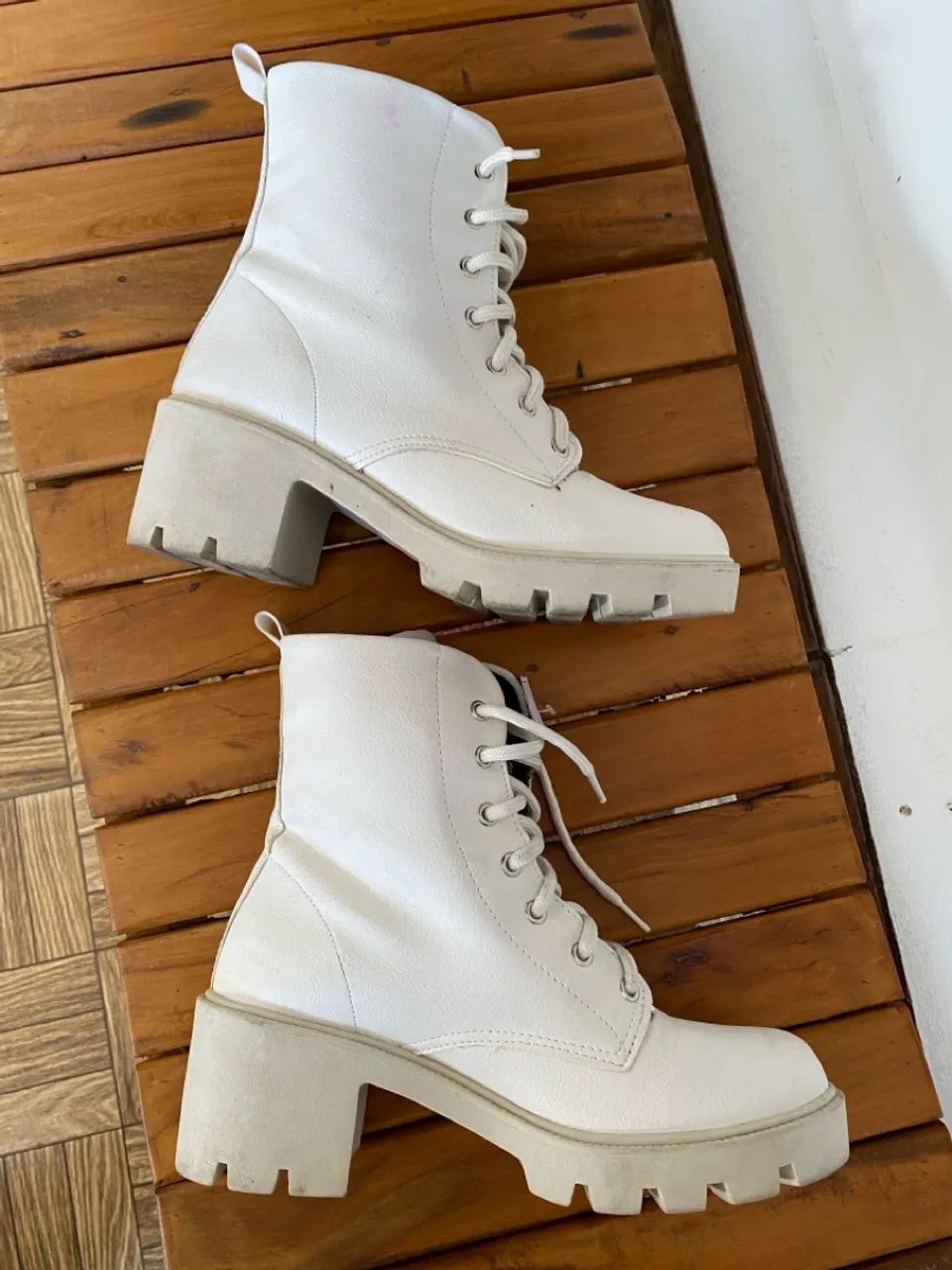 Bota Feminina bege 36 - Foto 3