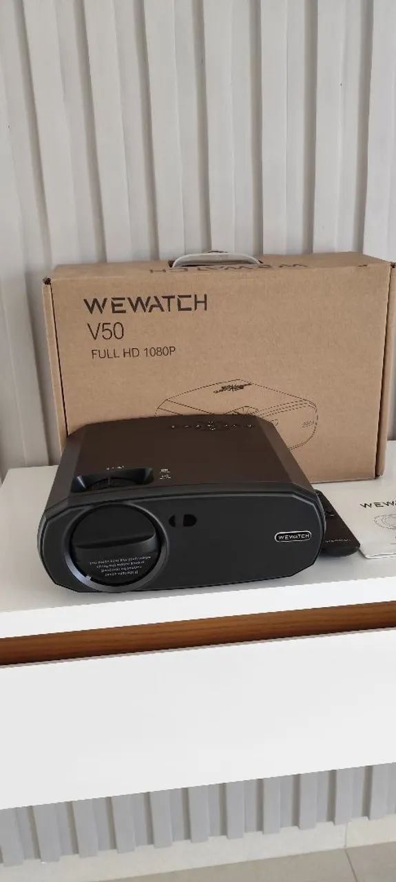 Projetor WEWATCH V50 FuII HD 1080P+Tripe