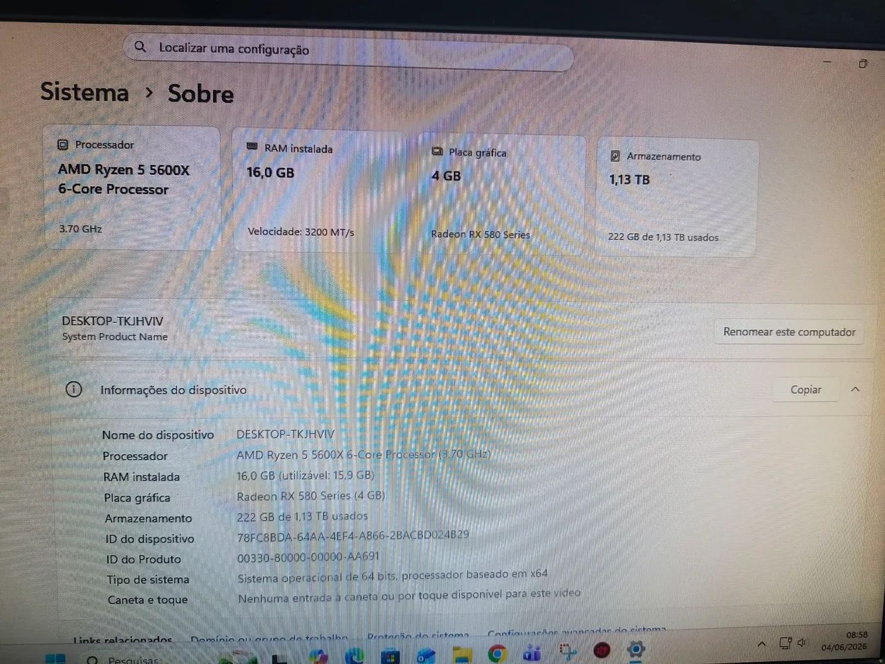 PC Gamer Ryzen 5 5600X - Foto 4
