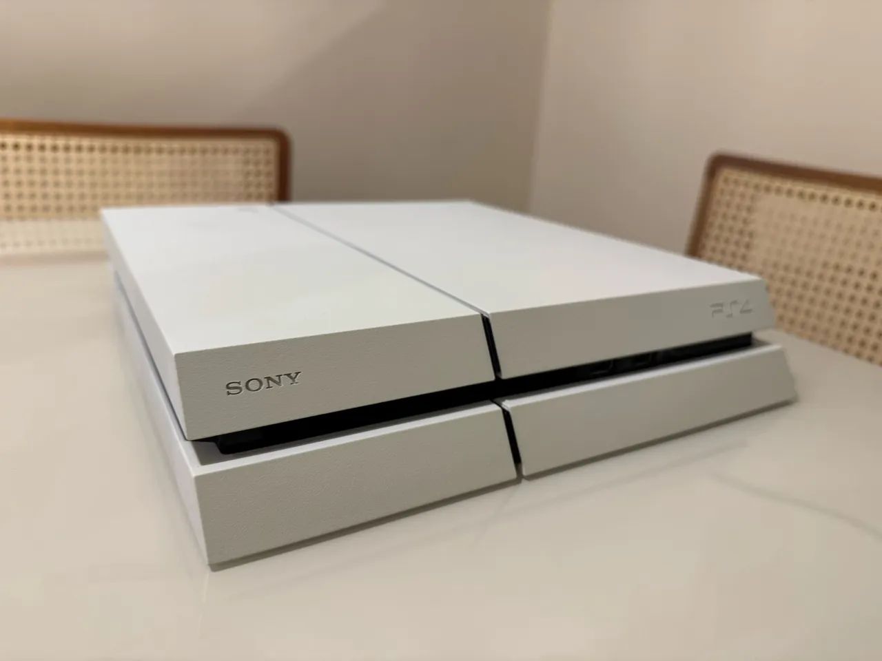 Ps4 fat branco + jogo  - Foto 5