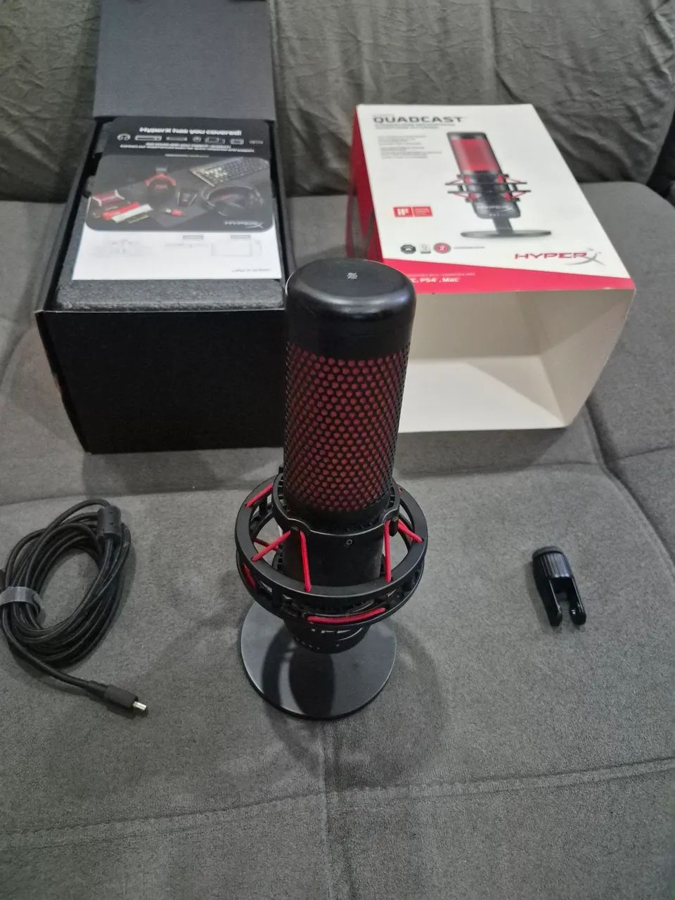 Microfone condensador cardioide Hyper X QUADCAST - Foto 3
