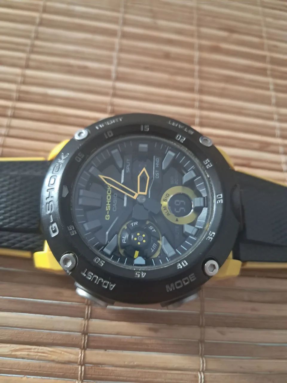 Relógio Casio G-Shock Carbon Core Guard GA-2000 Amarelo e Preto - Foto 4