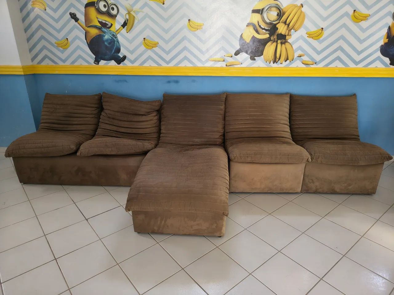 Sofá modulado completo chaise longue 