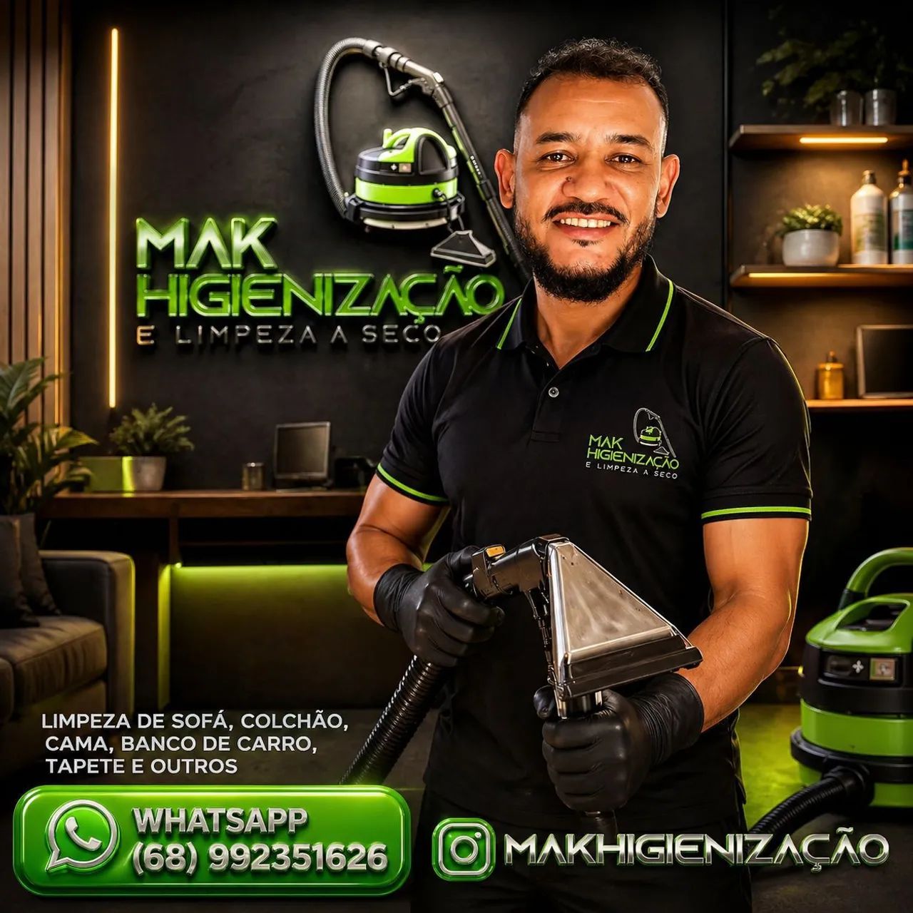 Limpeza a seco (Mak higienização e limpeza a seco)