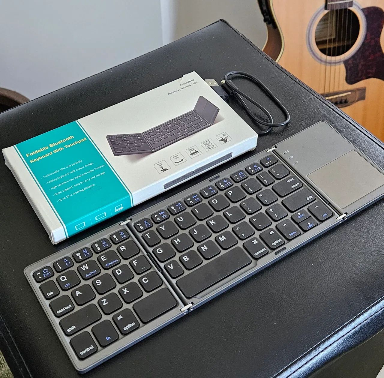 Teclado Dobrável com Touchpad Bluetooth Ultra Slim - Foto 3