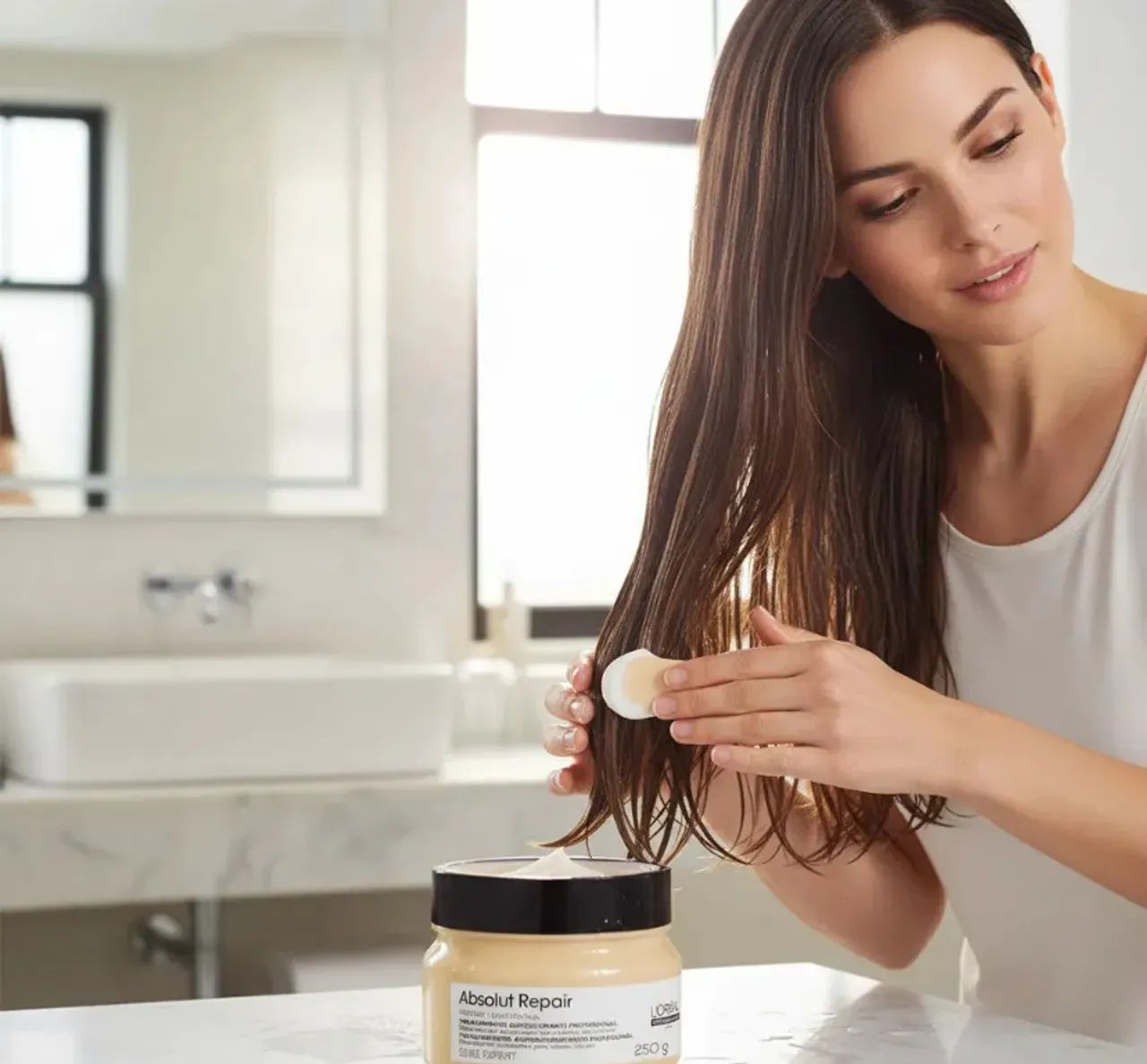 Máscara L?Oréal Professionnel Serie Expert Absolut Repair Gold  original - Foto 3