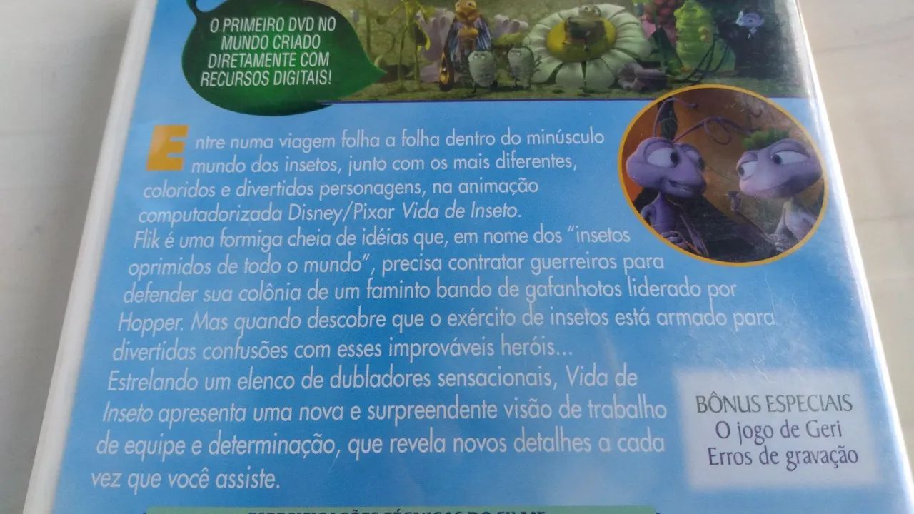 Filme DVD original vida de inseto ótimo estado.  - Foto 2