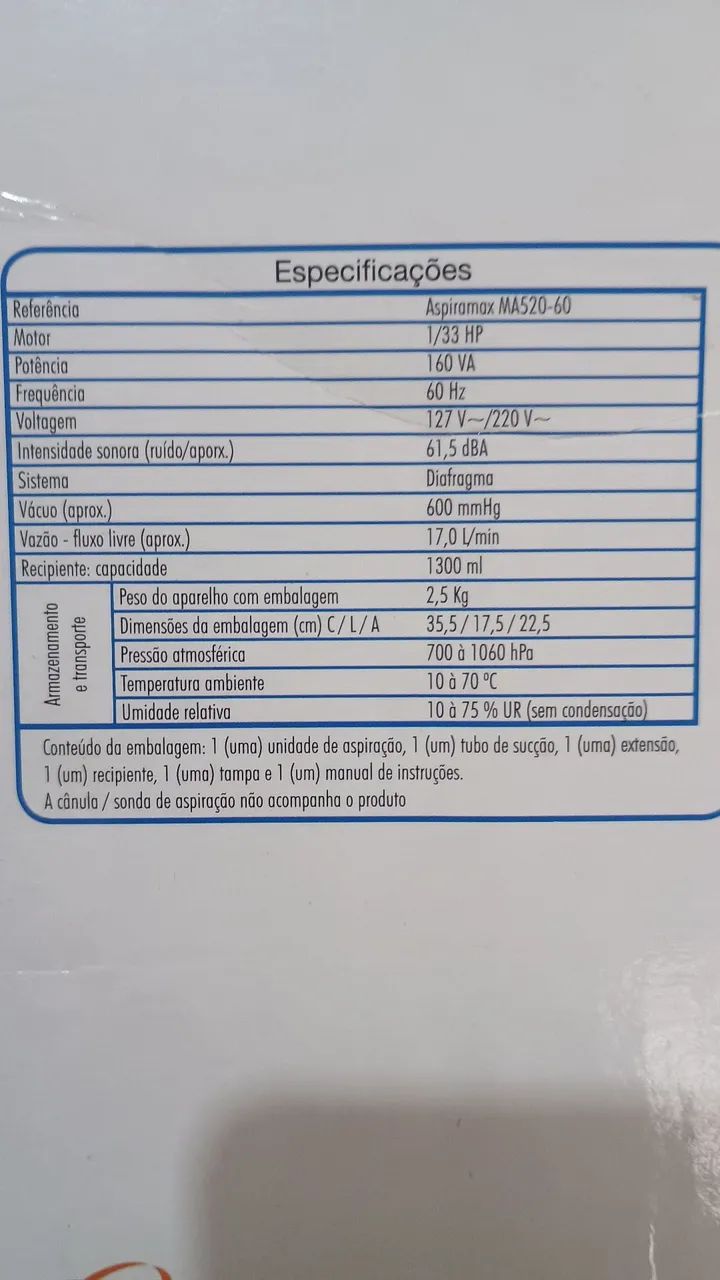 Aspirador de secreção  - Foto 3