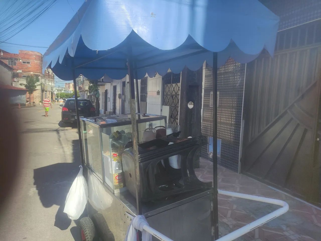 Vende um carinho de pipoca inox semi novo  - Foto 3