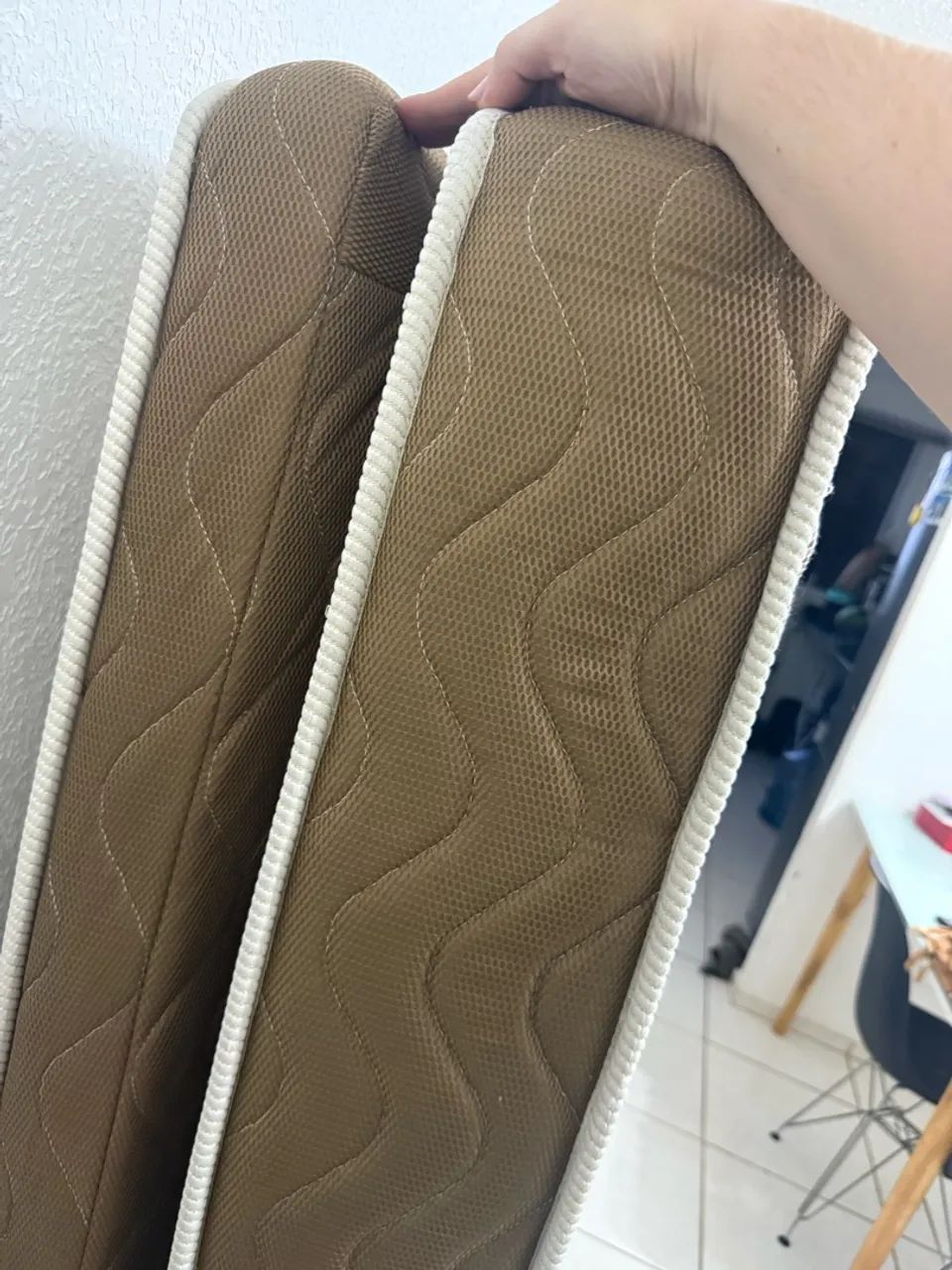 CAMA BOX QUEEN ORTOBOM EM PERFEITO ESTADO  - COLCHÃO COM PILLOW TOP  - Foto 5