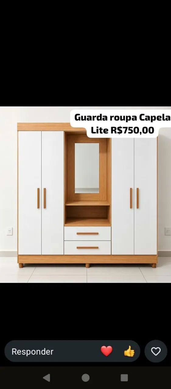 Guarda roupa capela