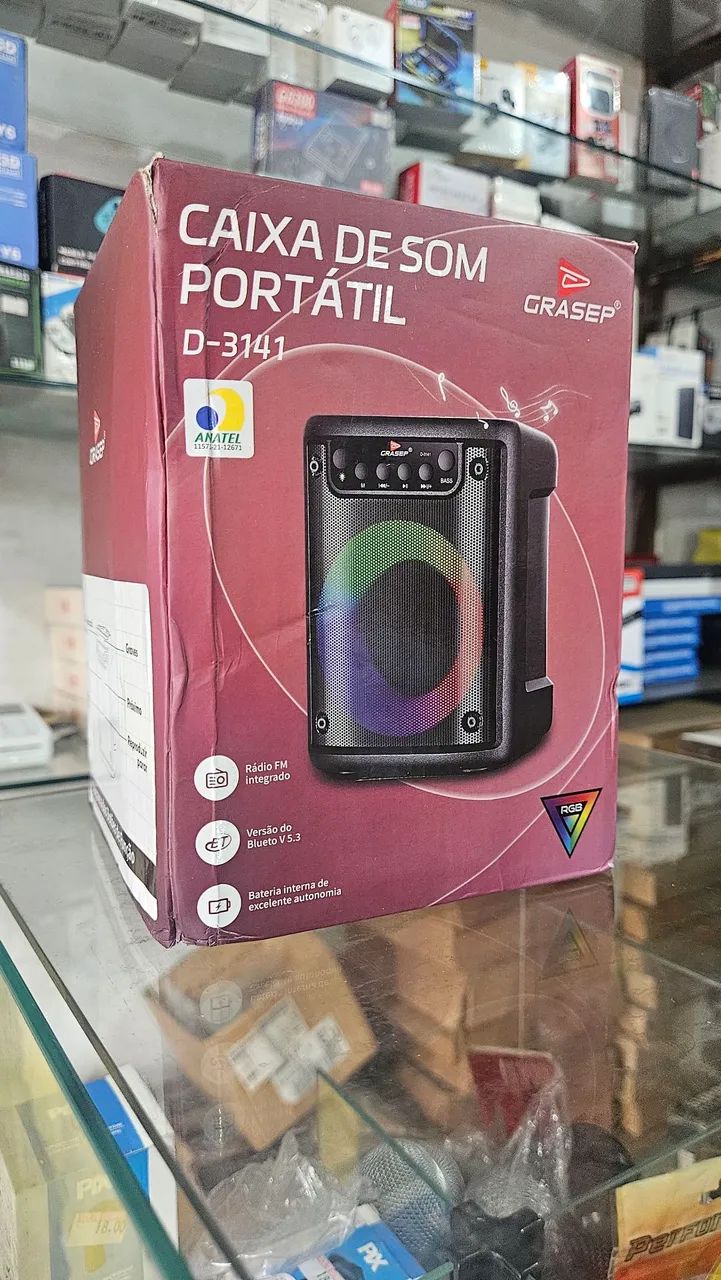 Caixa de som bluetooth grassep 