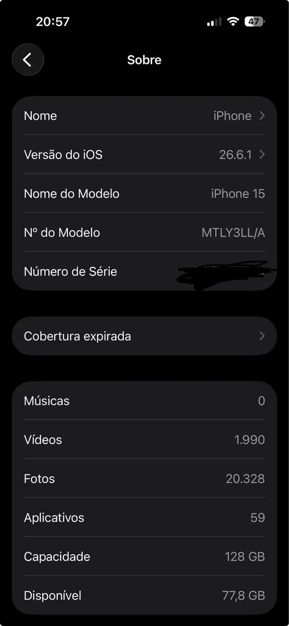 iPhone 15 128GB preto  - Foto 3