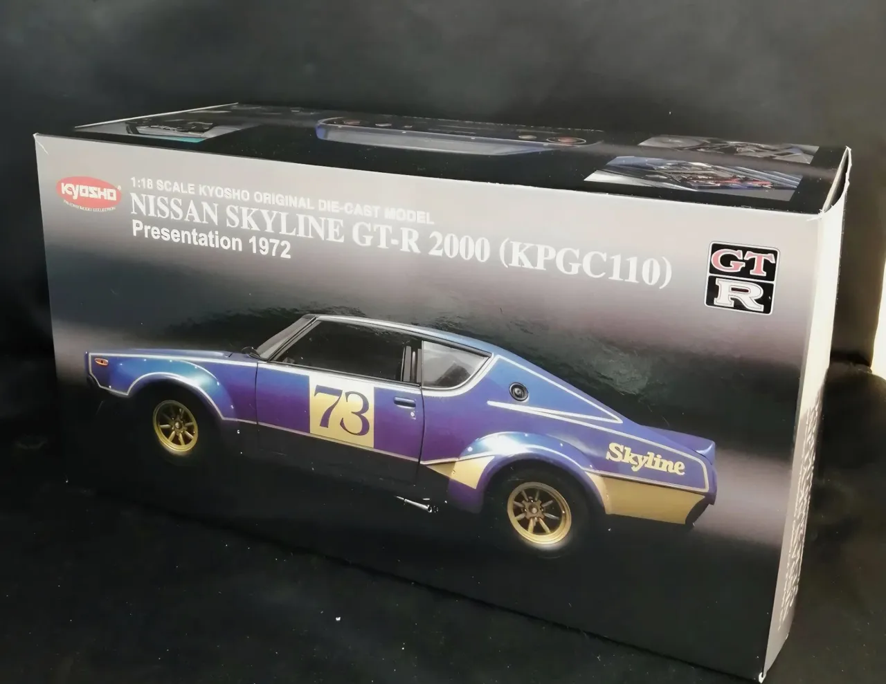 Miniatura 1:18 nissan skyline 2000 gt-r kpgc10 raríssima kyosho