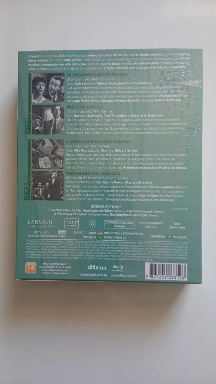 Blu-ray Wilder Essencial Lacrado - Foto 2