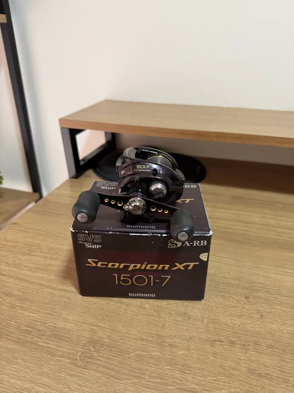 SHIMANO Scorpion XT 1501 美品 Carretilha Shimano SCORPION XT 1501-7 - Esportes Aquáticos