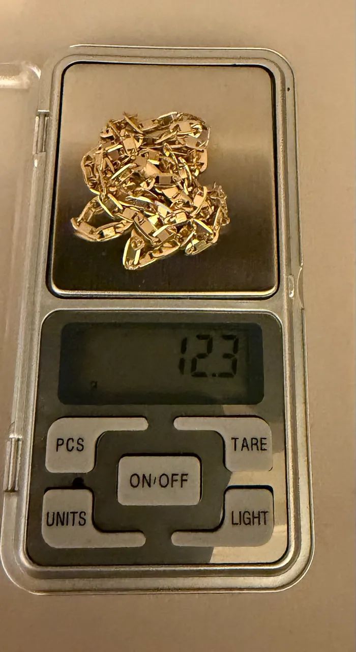 Corrente ouro 18k piastrine 12.5g 63cm - Foto 5