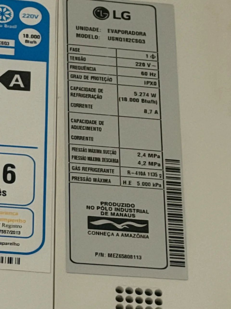 Ar smart inverter LG 18000btu