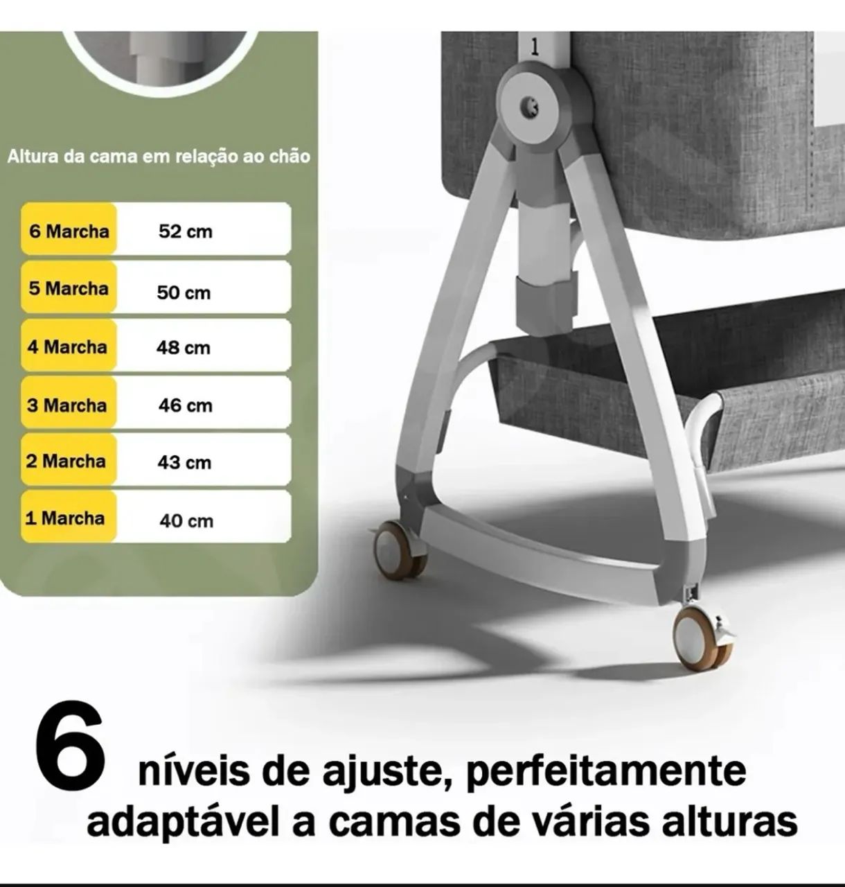 Berço portátil 3 em 1 - Foto 5