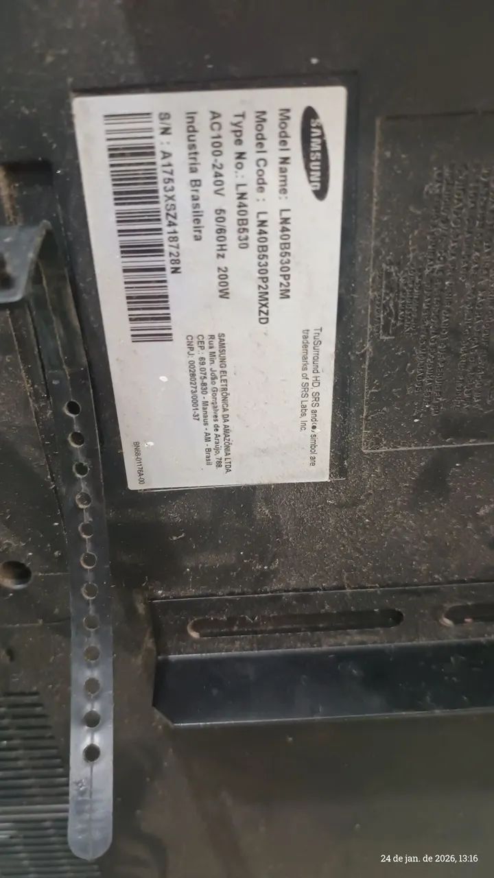 Tv para tirar peças 